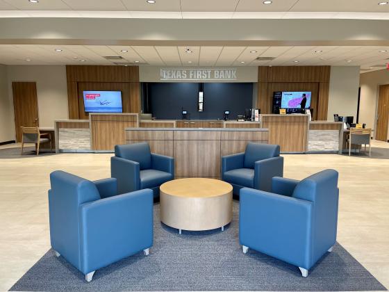 Texas First Bank Beaumont lobby