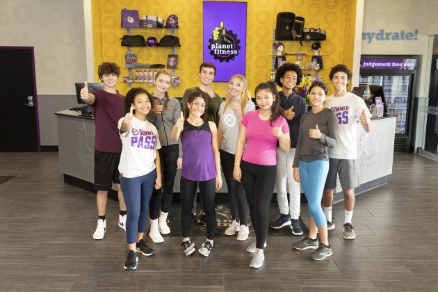 Teens work out for free with the Planet Fitness High School Summer Pass. (courtesy photos)