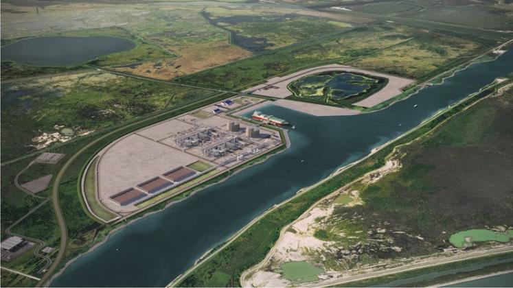 Port Arthur LNG Phase I rendering